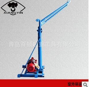 180度室外吊運機 家用裝修吊磚機220V 400KG旋轉(zhuǎn)小型吊機廠家直銷