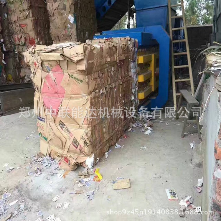 直銷臥式全自動(dòng)廢紙箱 廢紙皮 黃板紙 180型礦泉水瓶打包機(jī)
