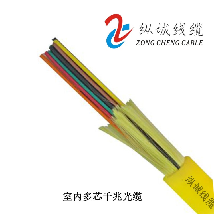 廠家直銷 八芯室內(nèi)多模單纜GJFJV-8A1  室內(nèi)多模千兆專用光纜