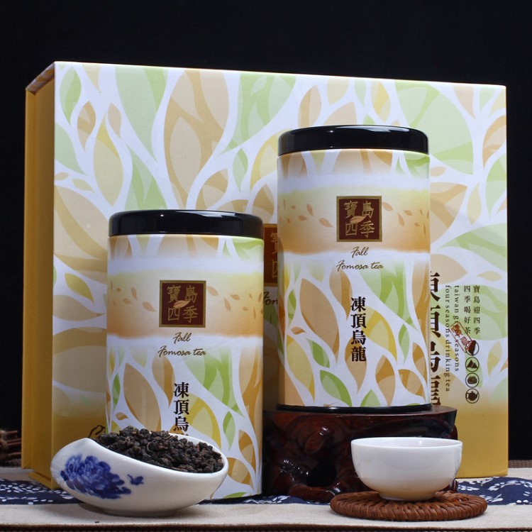 冻顶乌龙茶原装台湾高山茶 茶叶礼盒装 浓香型新茶批发300g