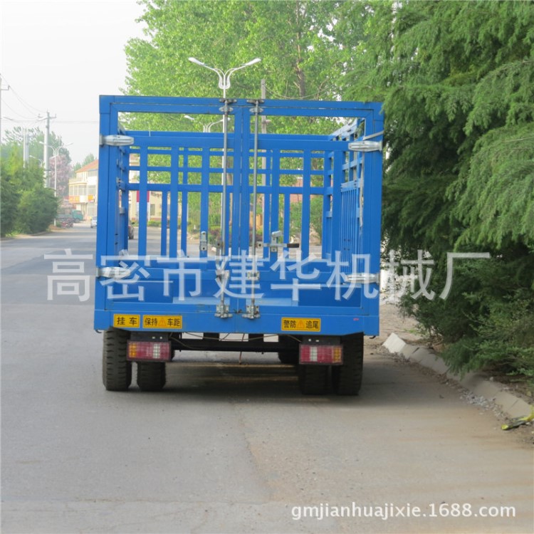 廠家直銷 農用自卸拖斗掛車 運車掛車 倉欄式掛車定制批發