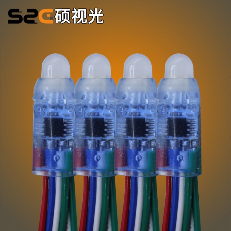 全彩外露字燈串  F12點光源 WS2818B LED創意發光裝飾 工廠直銷