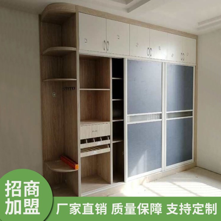 廠家直銷 生產 實木烤漆衣柜 免漆衣柜 多層板顆粒板衣柜