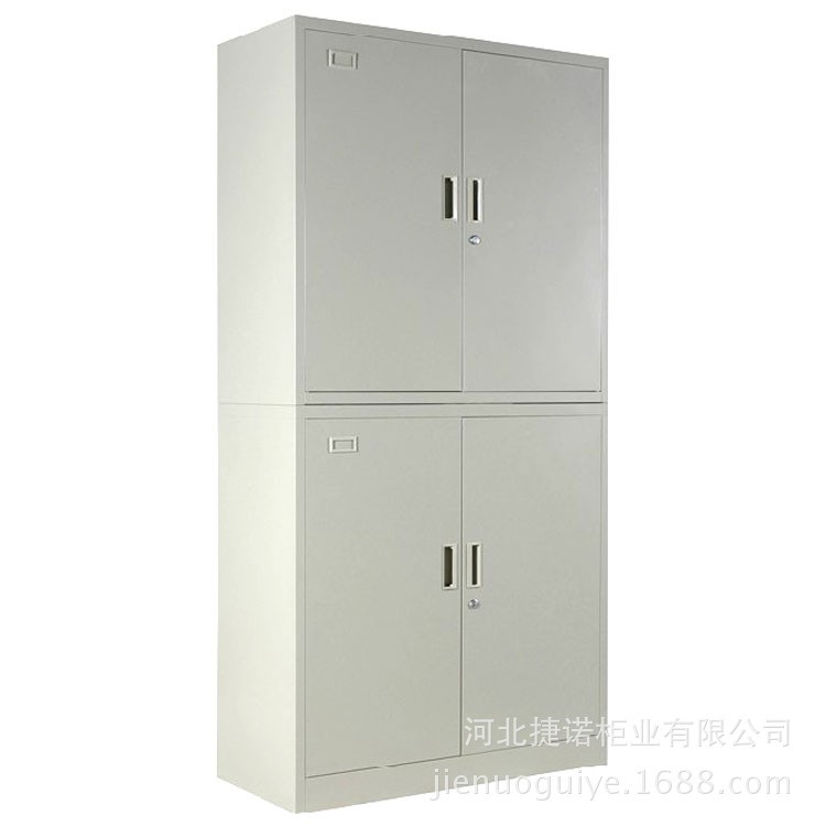 批發兩節鐵皮文件柜 帶鎖鑰匙封閉鋼制資料檔案柜 可制定