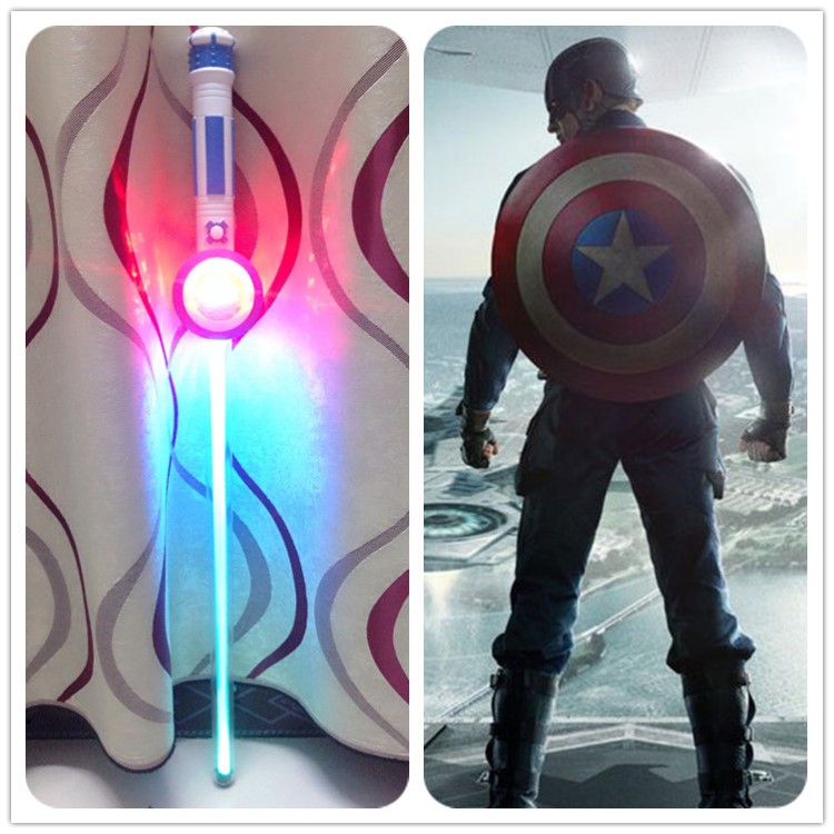 星球大战极光剑 美国队长神剑 闪光玩具剑厂家直销 加油闪光棒