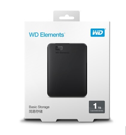 西部數(shù)據(jù) WD Elements 新元素系列 2.5英寸 USB3.0 移動硬盤 1TB