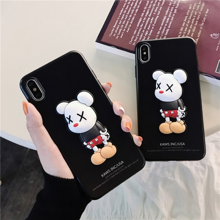 布偶米奇手機殼iphoneX Max創意卡通立體公仔tpu蘋果8保護套適用