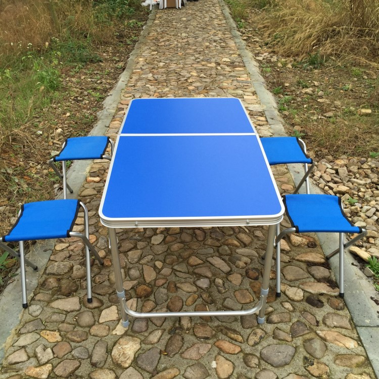 一件代發(fā) 便攜鋁合金戶外燒烤擺攤折疊桌 平安展業(yè)桌 野營(yíng)套裝