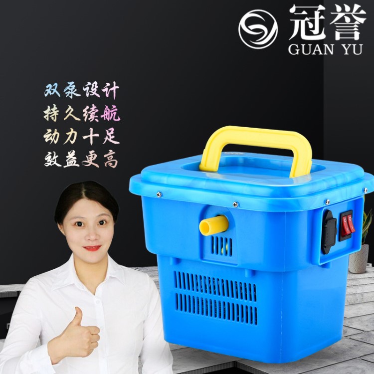 廠家直銷手提藍(lán)盒雙泵噴霧器 便攜式洗車機(jī) 園林果樹噴藥機(jī)批發(fā)