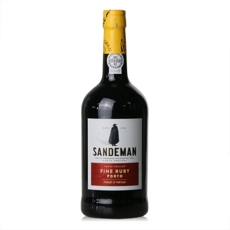 葡萄牙山地文钵酒波特红宝石葡萄酒Sandeman Fine Ruby Porto