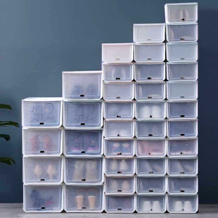 透明鞋盒鞋子收纳盒收纳神器家用抽屉式球鞋盒子塑料大号鞋柜