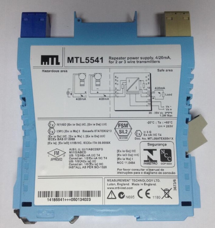 MTL5541柵隔離柵模擬量輸入