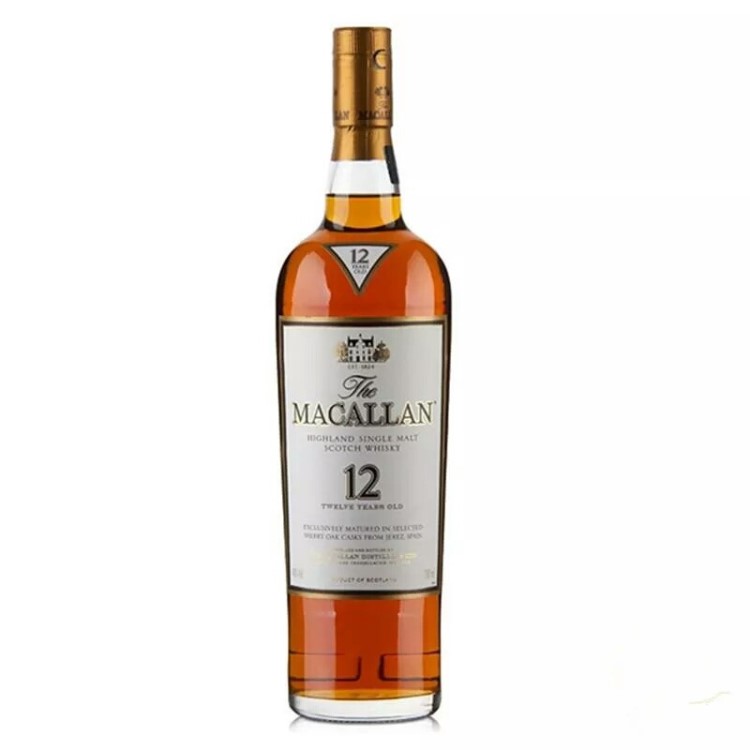 洋酒Macallan麦卡伦12年单一麦芽威士忌700ml 40度 量大发件