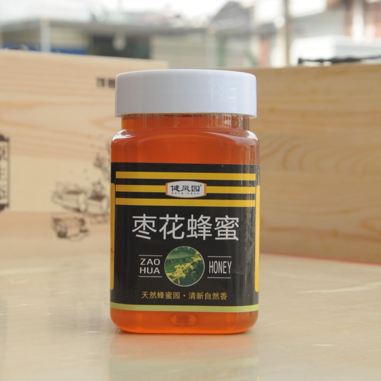 天然棗花枸杞雪脂蓮橘子蘋果蜂蜜500g農(nóng)家蜂場自產(chǎn)新采棗花蜜