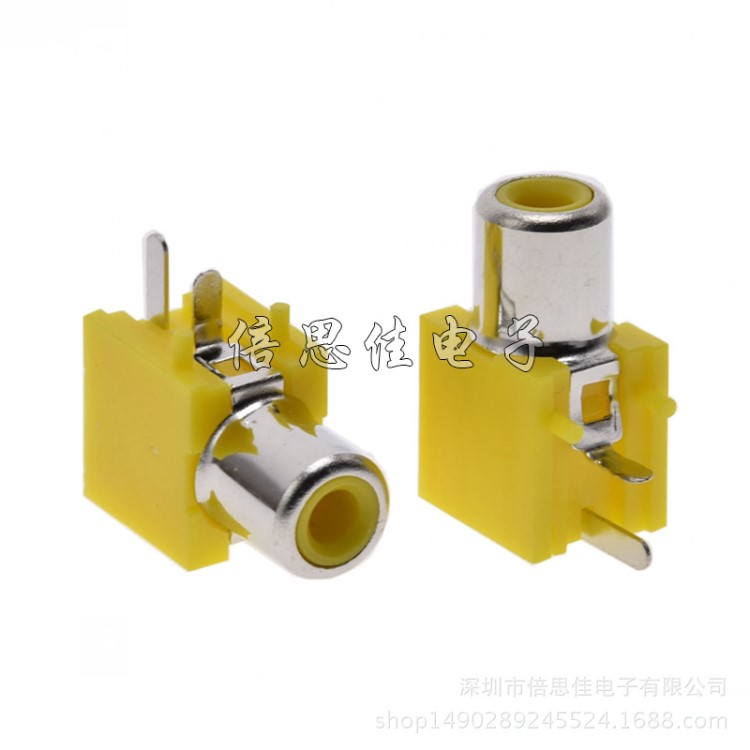 AV座單孔焊接式接插口 RCA-101 同芯蓮花插座 2腳  音頻視頻插座