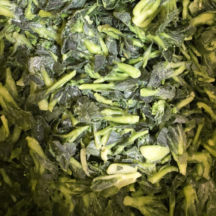 二级速冻油菜花速冻菜心慈蔬出口欧美日本冷冻食品