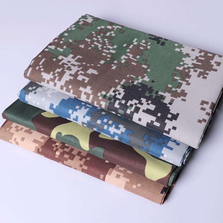 供应商机 印花类军装面料 迷彩布料加厚户外伪装布数码布服装面料diy