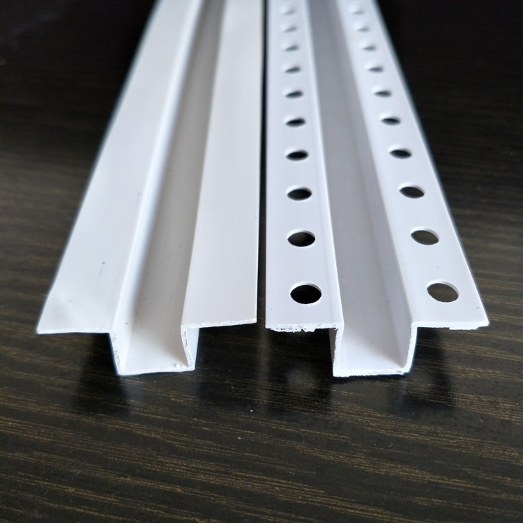 pvc白色u型墙体分隔线条 分隔槽 外墙滴水线槽10*10*10mm