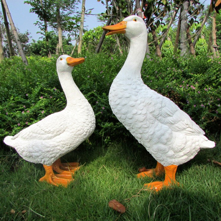 花園動物仿真樹脂鴨子別墅庭院公園擺設(shè)品戶外園林景觀雕塑工藝品