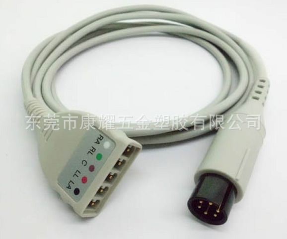 迈瑞Mindray 圆形6针 五导监护仪心电主电缆 ECG Trunk cable