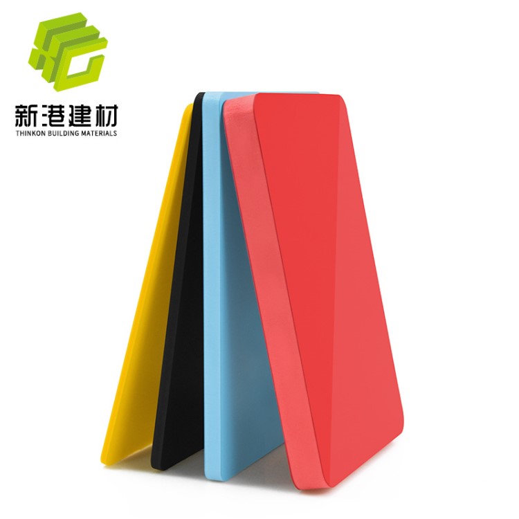 pvc彩色發(fā)泡板廠家長期生產(chǎn)多色PVC結(jié)皮板雪弗板安迪板尺寸規(guī)格可