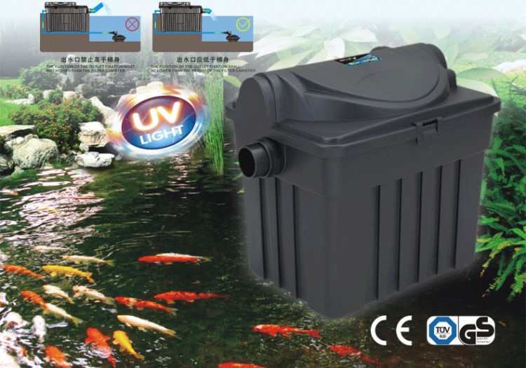 博宇魚池過濾器過濾桶YT-6000 池塘生化過濾器設(shè)備循環(huán)除藻帶UV