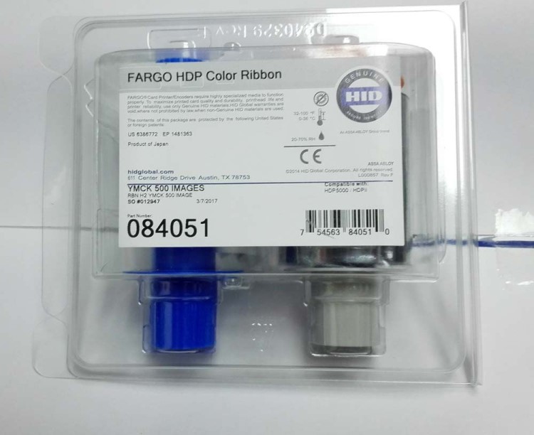 FARGO HDP5000證卡打印機(jī)084051彩色帶、84053打印膜