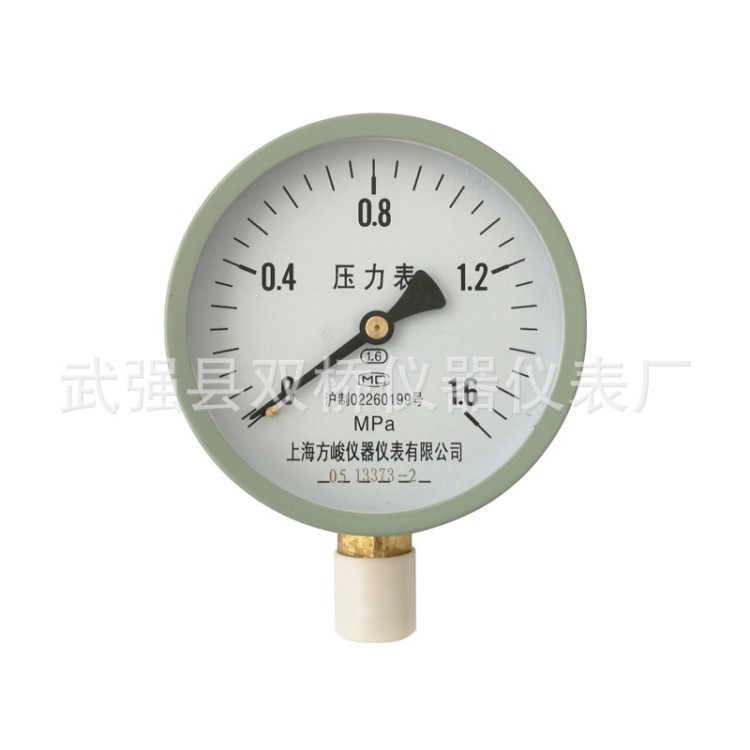 上海壓力表y100徑向壓力表測自來水氣壓表0-0.6/1.0/1.6/2.5mpa