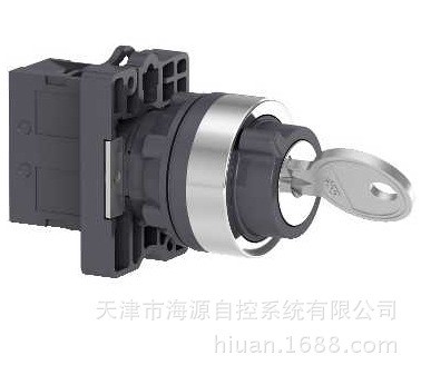 現貨施耐德鑰匙開關 兩位自鎖鈕頭，左拔出，1NO；XA2EG21 ?22mm