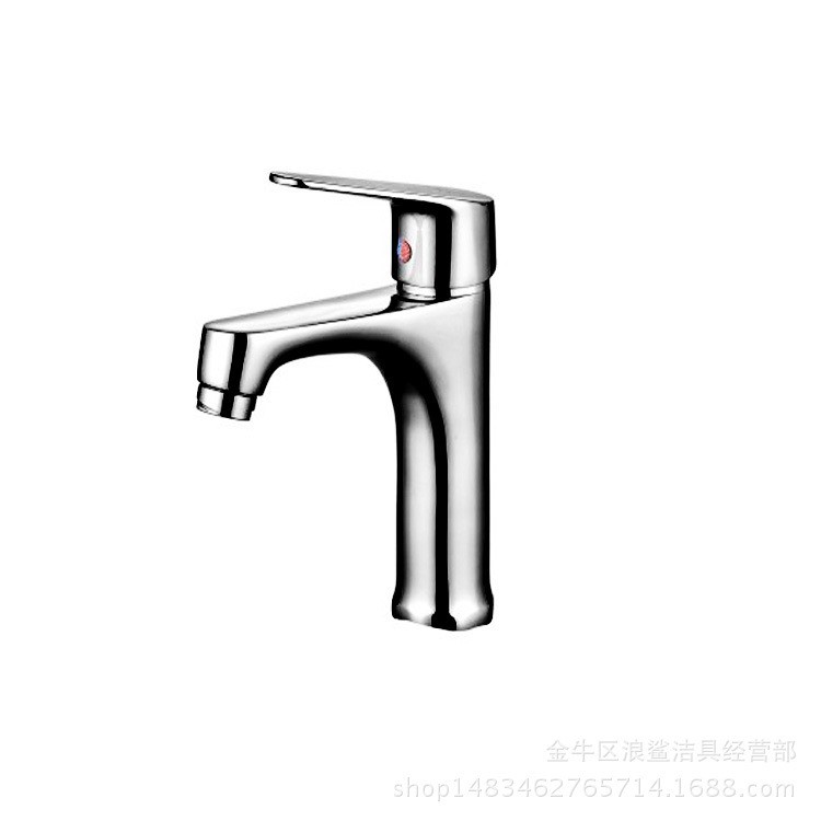 面盆洗手臺盆銅質鴨頭單孔水龍頭廠家批發酒店家裝學校工程專用型