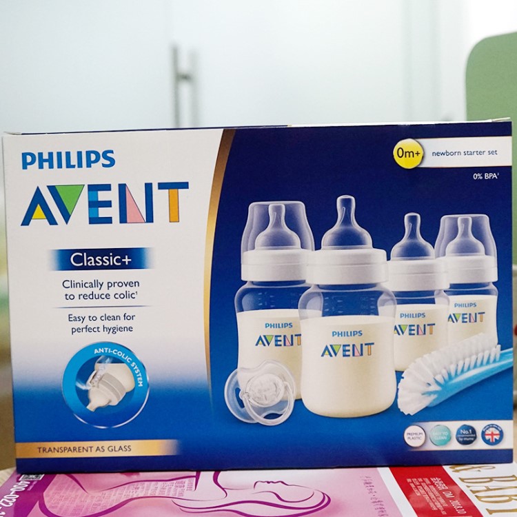 飛利浦新安怡英國PA奶瓶 philips avent新生兒學習套裝寬口徑