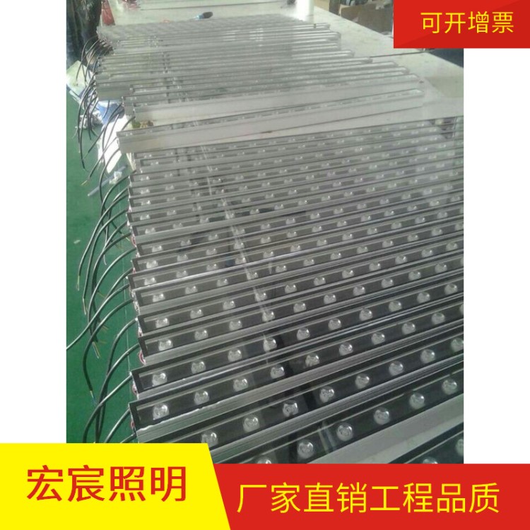 LED15W大功率戶外洗墻燈配件 工程亮化防水線條燈 RGB七彩 直銷