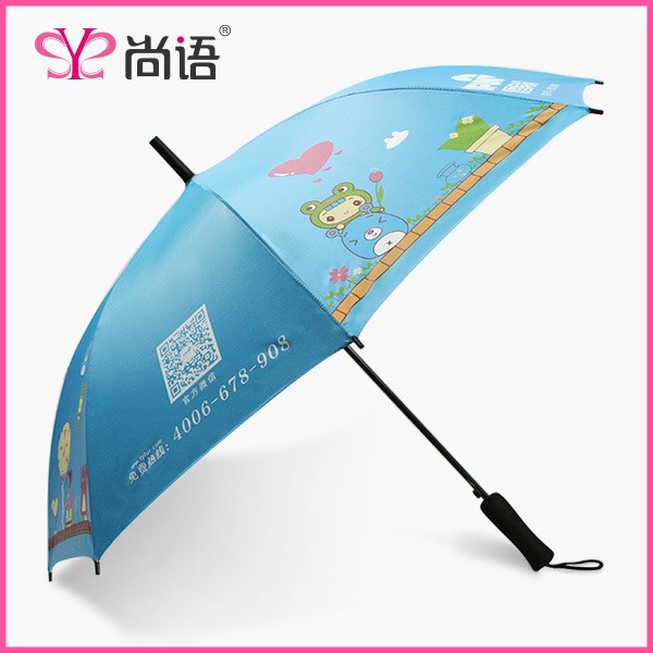 雨傘兒童 創(chuàng)意 直桿直柄家具廣告?zhèn)?戶外遮陽晴雨傘定做logo廠家