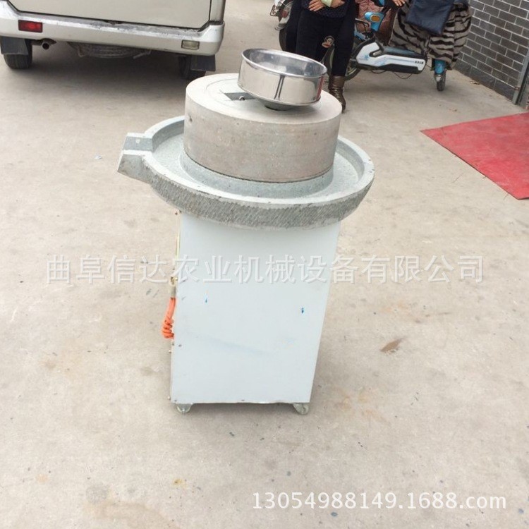 30型半自動(dòng)豆?jié){石磨電動(dòng)車載石磨 小型小麥?zhǔn)S家信達(dá)牌