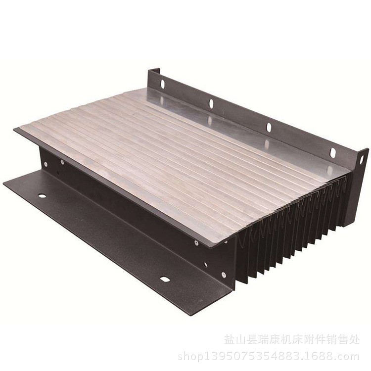 寧波直銷防腐鎧甲式風(fēng)琴防護(hù)罩 一字型防塵折布 機(jī)床盔甲防護(hù)罩