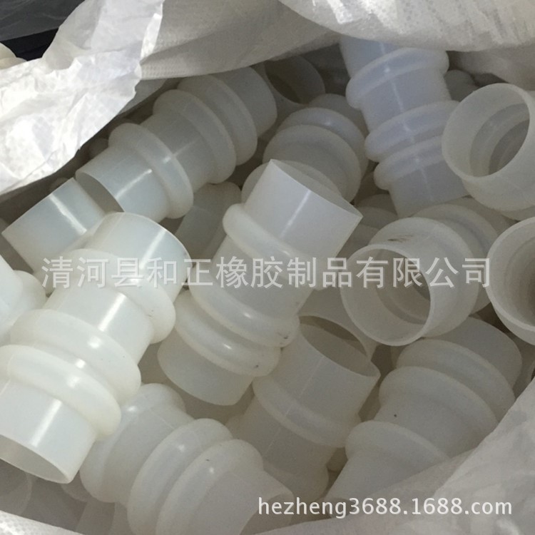 【廠家】自動包裝機(jī)伸縮軟連接膠管，三環(huán)硅膠管，抗撕裂硅膠軟管