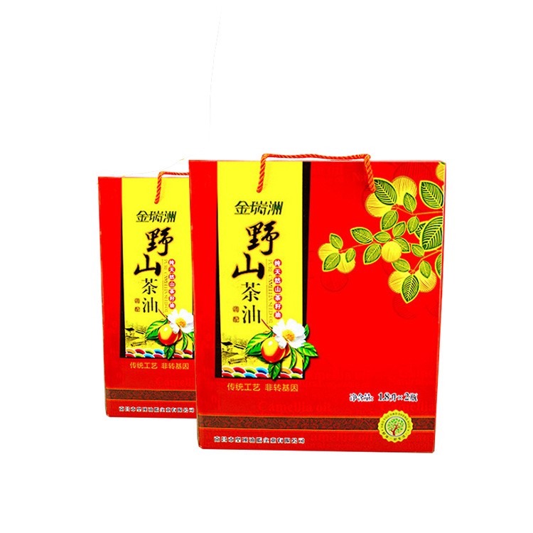 彭小盒廠家定制食品山茶油禮品盒五谷雜糧紙質(zhì)包裝盒水果瓦楞彩盒