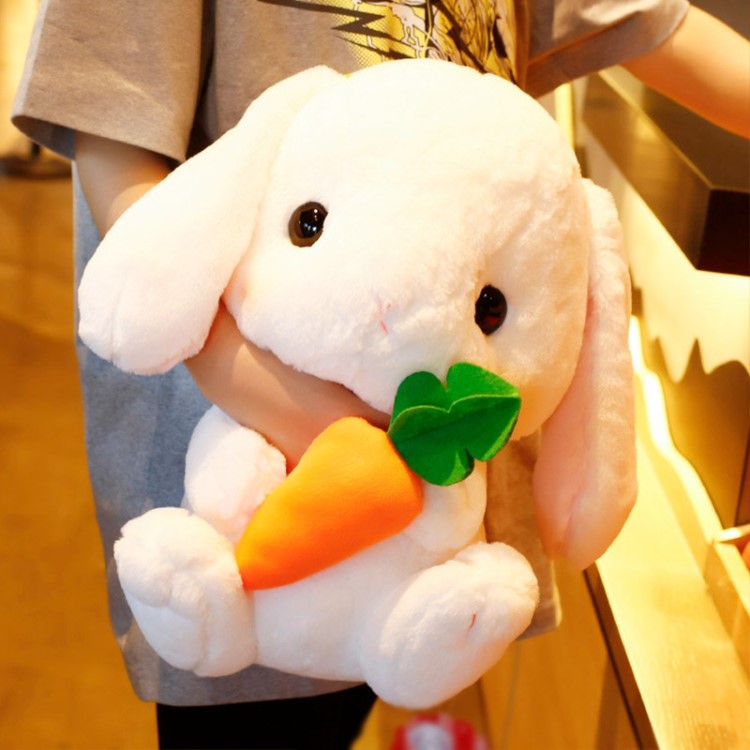 創意新款垂耳兔公仔軟萌大白兔毛絨玩具兔子玩偶娃娃活動禮品代發