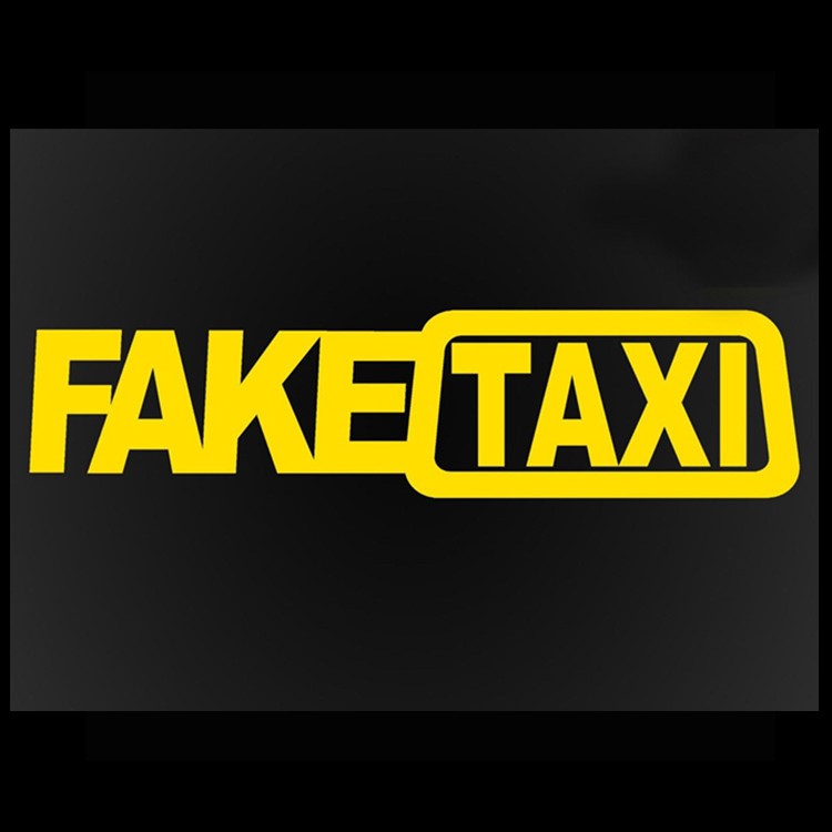 FAKE TAXI 假出租車(chē)漂移標(biāo)志搞笑車(chē)貼外貿(mào)歐美FAKE TAXI車(chē)貼