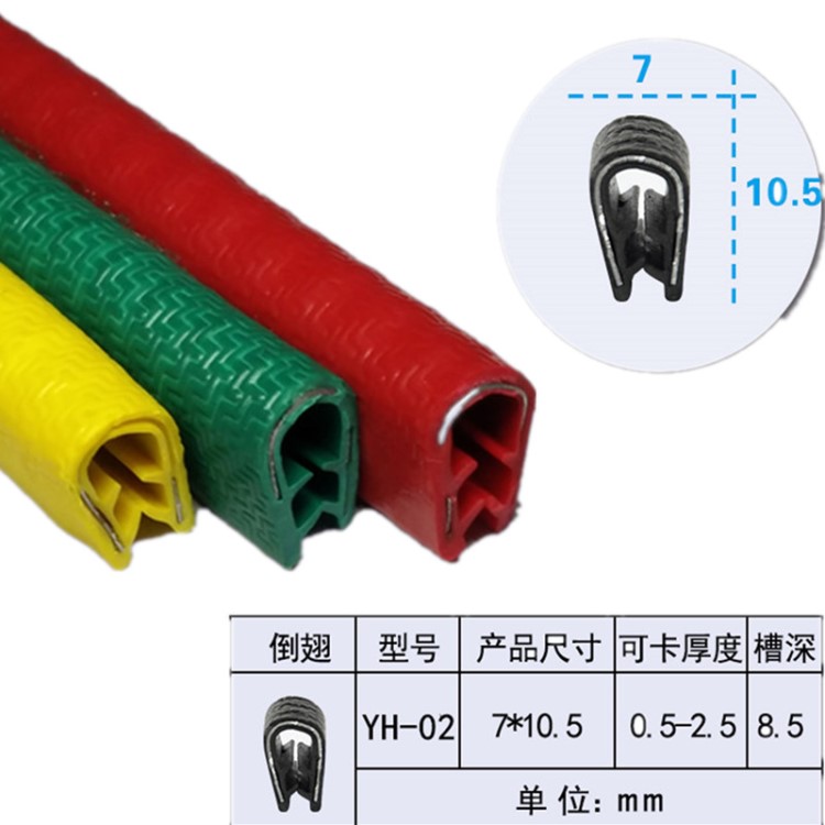 廠家供應(yīng)PVC橡膠密封條 壓邊條 U型密封條 U型包邊 U型膠條