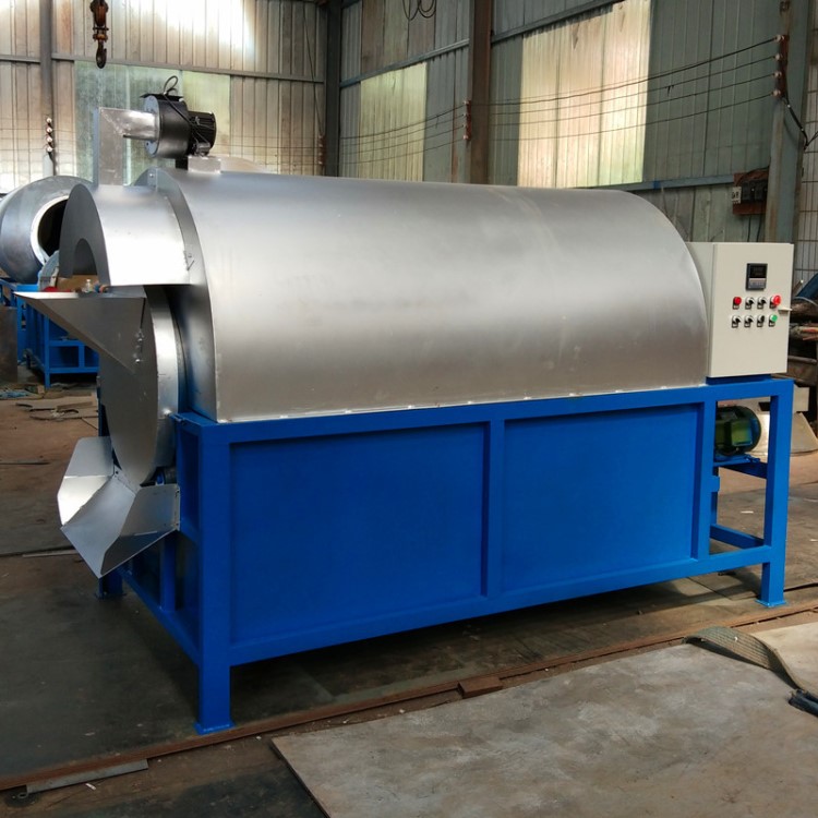 廠家直銷大型臥式全自動電加熱不銹鋼栗子板栗炒貨機 滾筒炒鍋