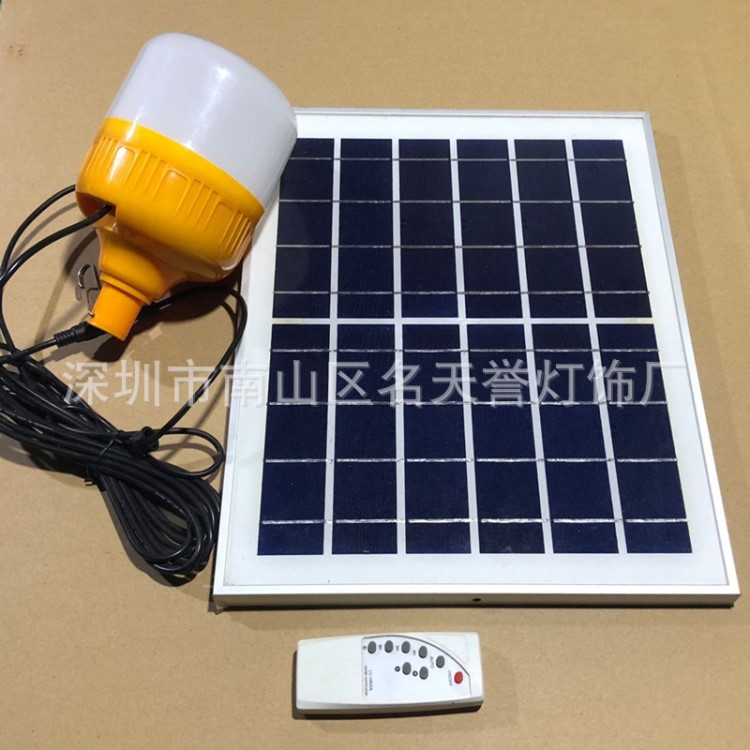 新款60W太阳能 球泡灯 LED 光源 投光灯家用庭院灯 路灯厂家直销