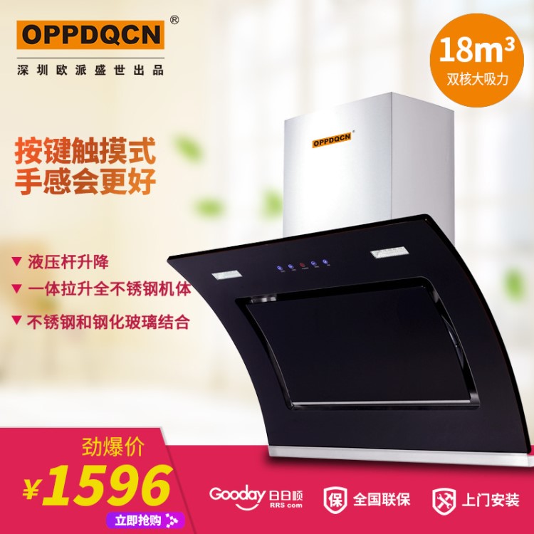 廠家直銷家用壁掛雙電機大吸力抽油煙機歐式側吸式煙機靜音節能