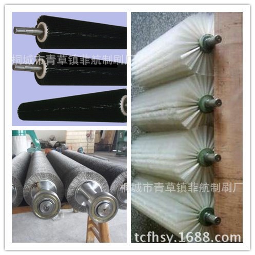 廠家批發(fā)工業(yè)果蔬食品機(jī)械毛刷輥 ,紡織機(jī)豬毛.尼龍絲毛刷輥