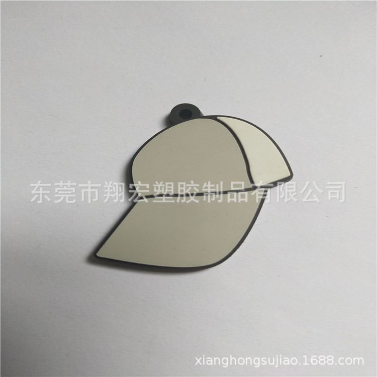PVC像膠帽子形狀鑰匙扣 可定制logo硅膠小禮品帽子包包裝飾品掛件