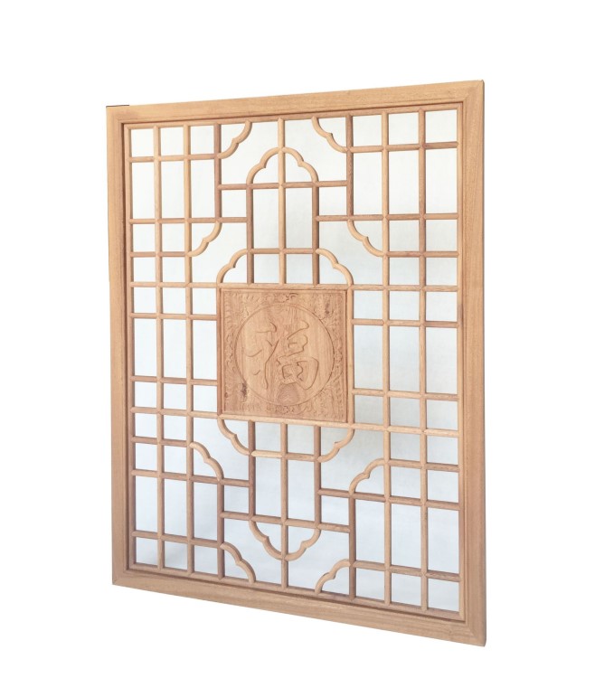 廠家定制花窗  古典中式原木制作屏風隔斷 加工定制木質屏風