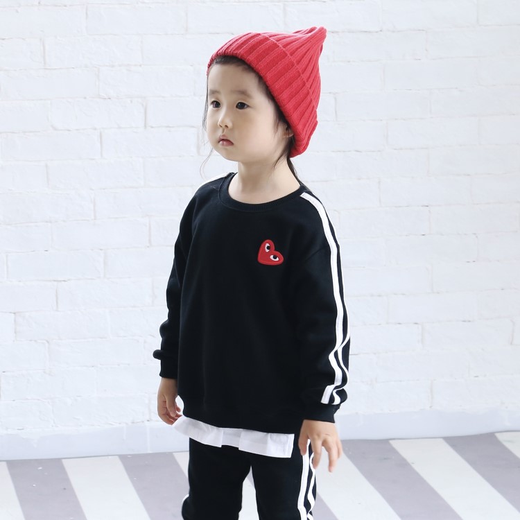 2019春季新款童裝家庭裝潮童套裝棉親子衛(wèi)衣團(tuán)體服定做ST957