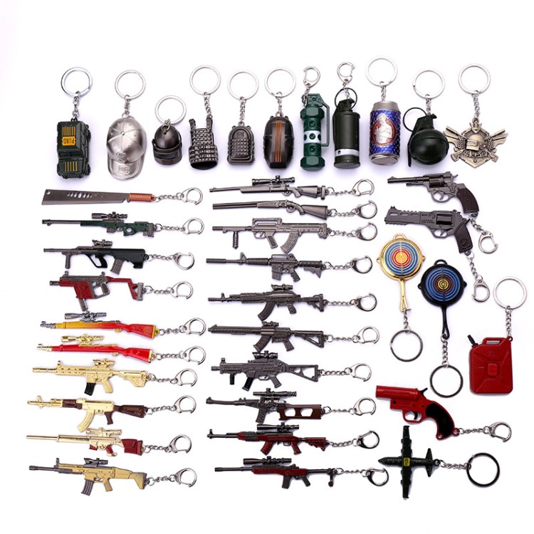 絕地求生鑰匙扣awmakm98K武器模型掛件鑰匙扣吃雞游戲周邊12cm