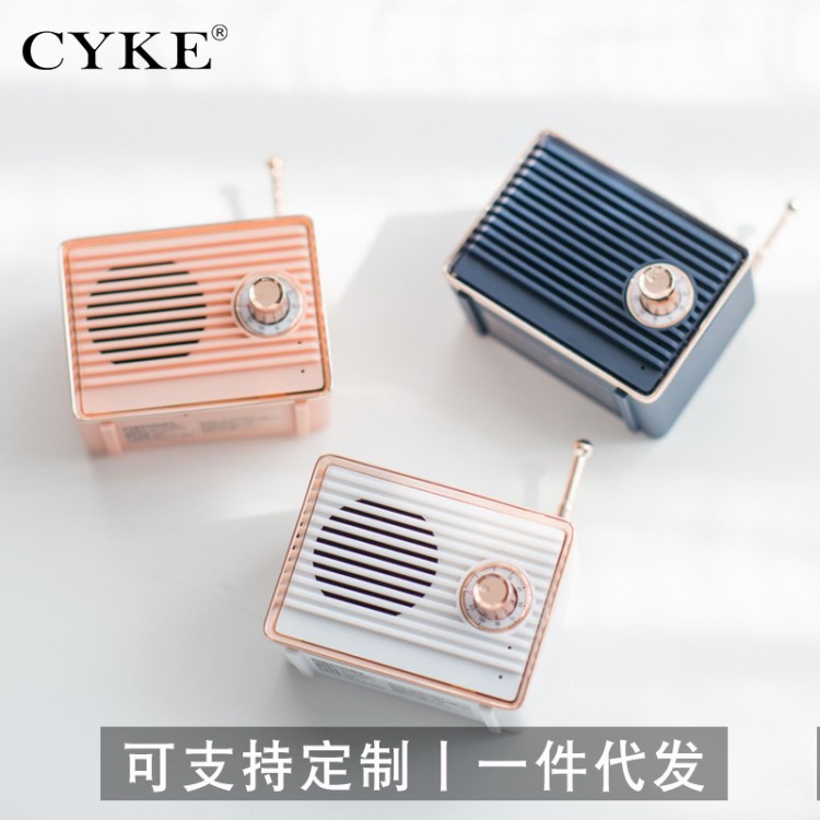 CYKE新款創(chuàng)意迷你無線藍(lán)牙音箱戶外降噪便攜式方形音響私?？啥ㄖ?
                                                         style=