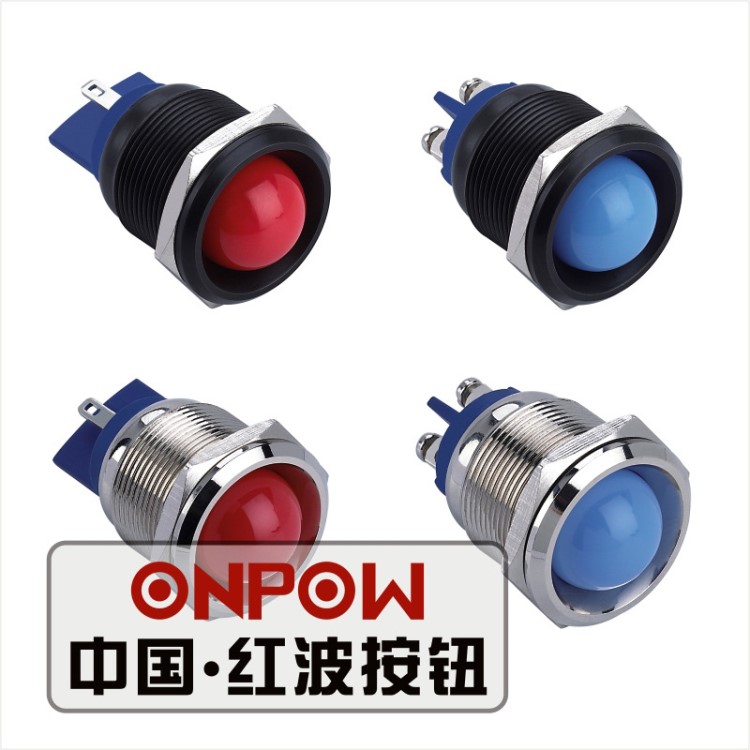 ONPOW中國(guó)紅波GQ22G金屬指示燈 信號(hào)燈（&Phi;22mm）